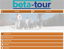 Tablet Screenshot of betatour.cz